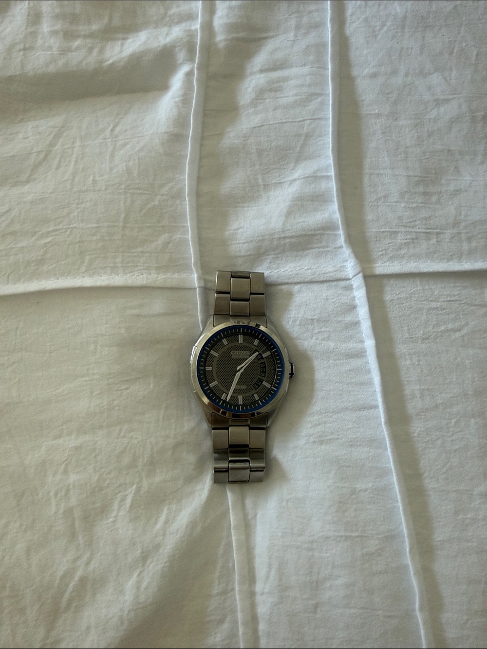 SILVER MENS WATCH